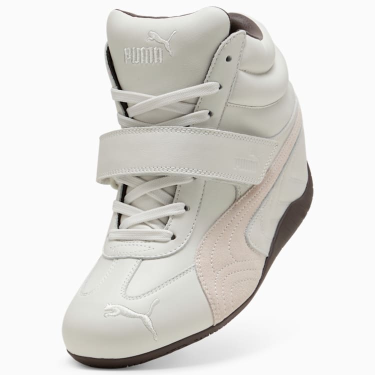 Puma Speedcat Wedge Sneakers Women Vapor Gray-PUMA White