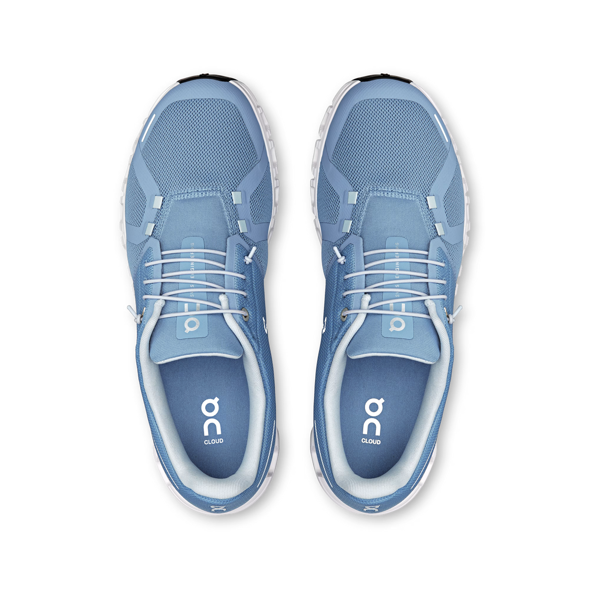 On Running Cloud 6 Chambray | White