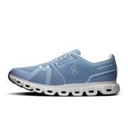 On Running Cloud 6 Chambray | White