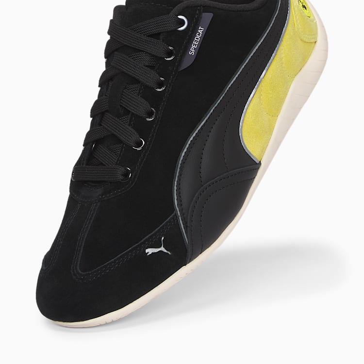 Puma Scuderia Speedcat Sneakers Unisex Black Speed Yellow Warm White
