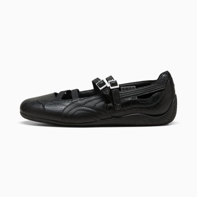 Puma Speedcat Ballet Croc Print Sneakers Women Black-Cool Dark Gray