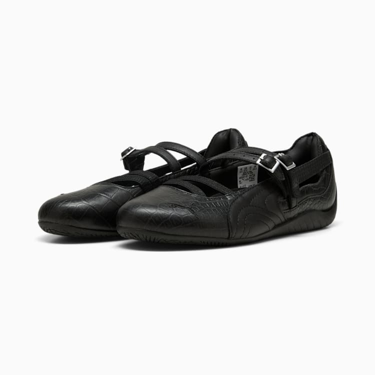 Puma Speedcat Ballet Croc Print Sneakers Women Black-Cool Dark Gray