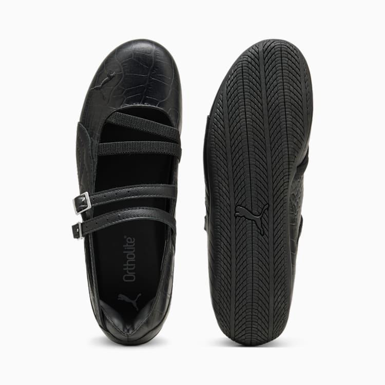 Puma Speedcat Ballet Croc Print Sneakers Women Black-Cool Dark Gray
