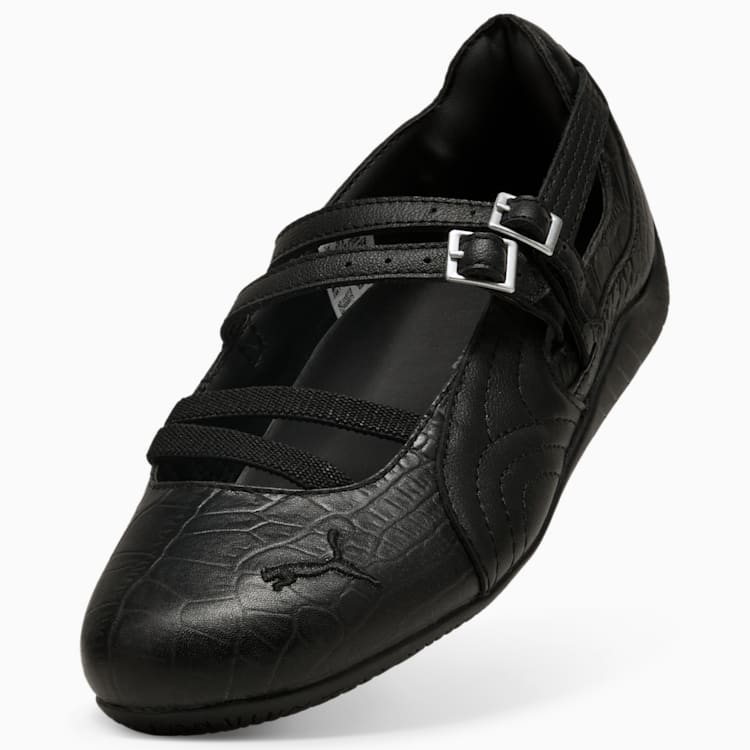 Puma Speedcat Ballet Croc Print Sneakers Women Black-Cool Dark Gray