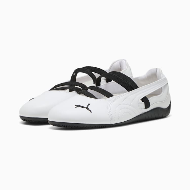 Puma Speedcat Ballet Leather Shoes Women White-PUMA White-PUMA Black