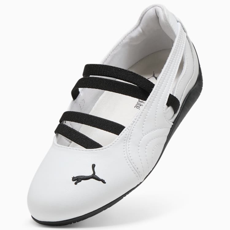 Puma Speedcat Ballet Leather Shoes Women White-PUMA White-PUMA Black
