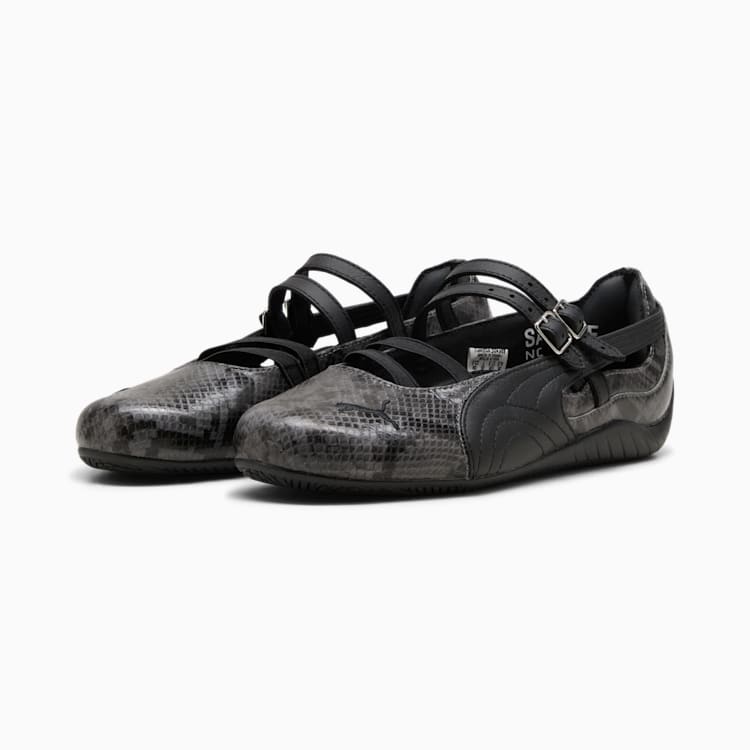 Puma Speedcat Ballet Snake Print Sneakers Women Cool Dark Gray PUMA Black