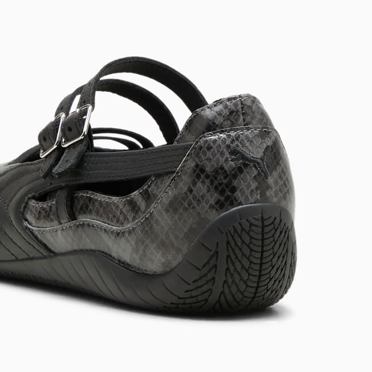 Puma Speedcat Ballet Snake Print Sneakers Women Cool Dark Gray PUMA Black