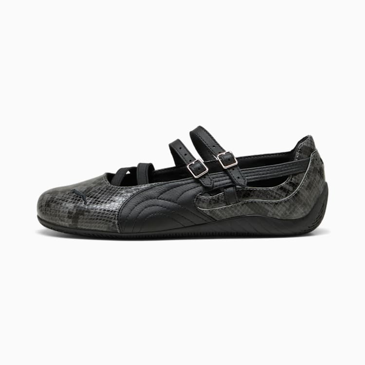 Puma Speedcat Ballet Snake Print Sneakers Women Cool Dark Gray PUMA Black