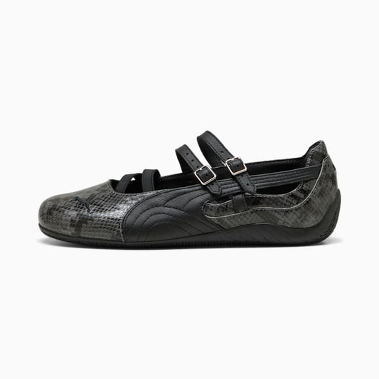 Puma Speedcat Ballet Snake Print Sneakers Women Cool Dark Gray PUMA Black