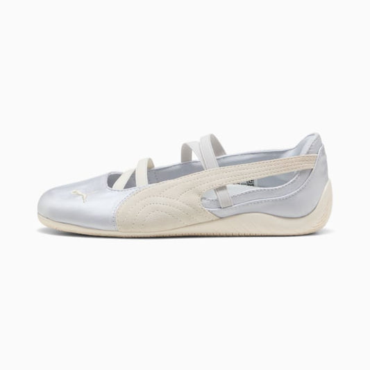 Puma Speedcat Satin Ballet Sneakers Women Silver Mist-Warm White
