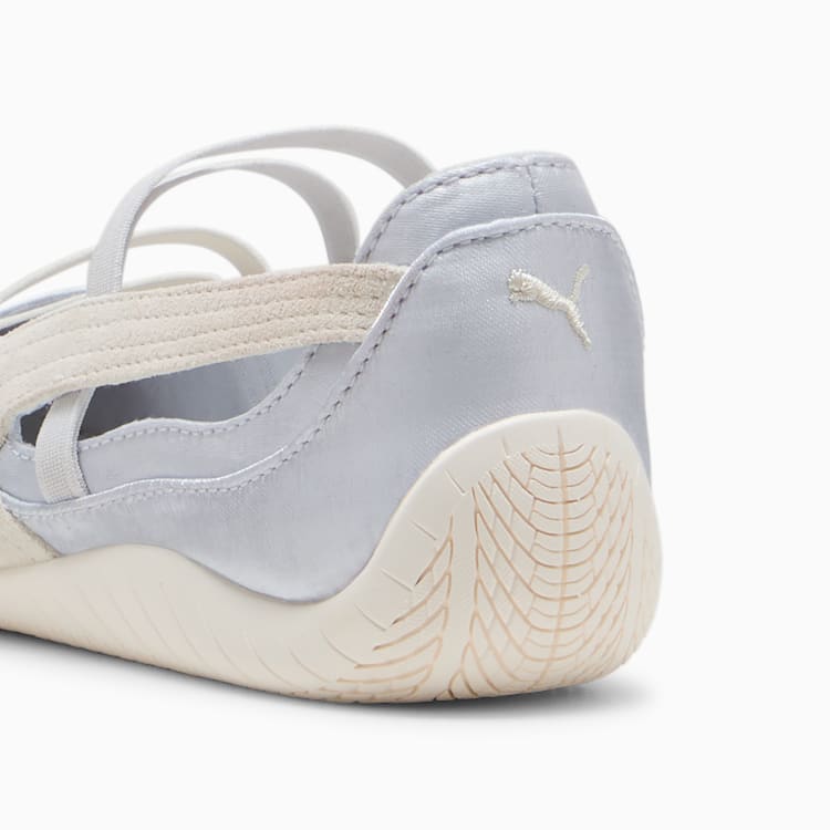 Puma Speedcat Satin Ballet Sneakers Women Silver Mist-Warm White