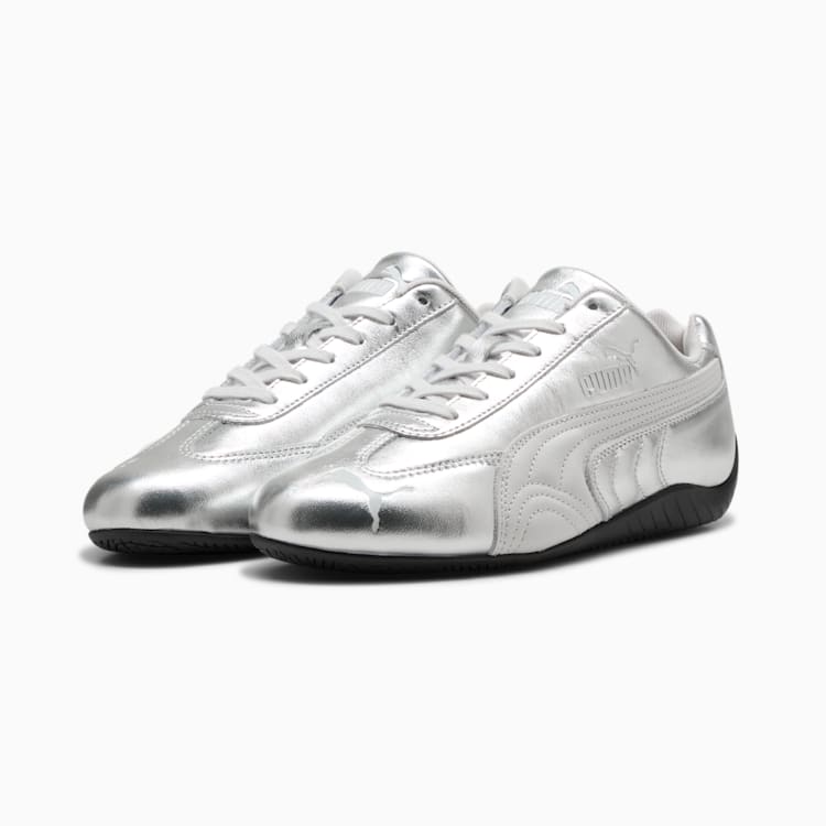 Puma Speedcat Silver Sneakers Women Feather Gray-PUMA Black