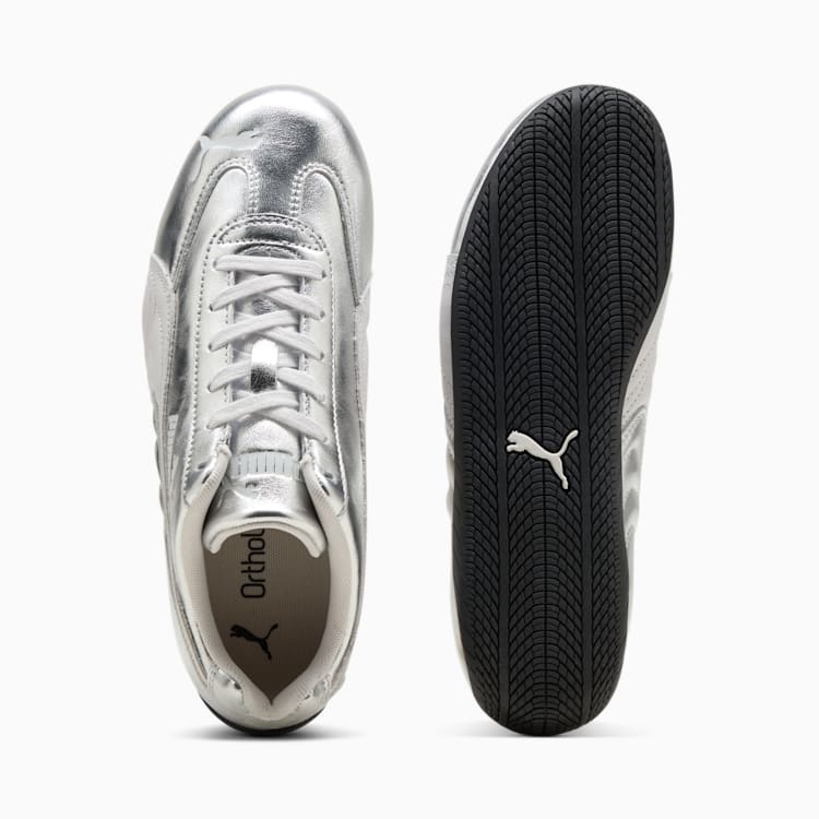 Puma Speedcat Silver Sneakers Women Feather Gray-PUMA Black