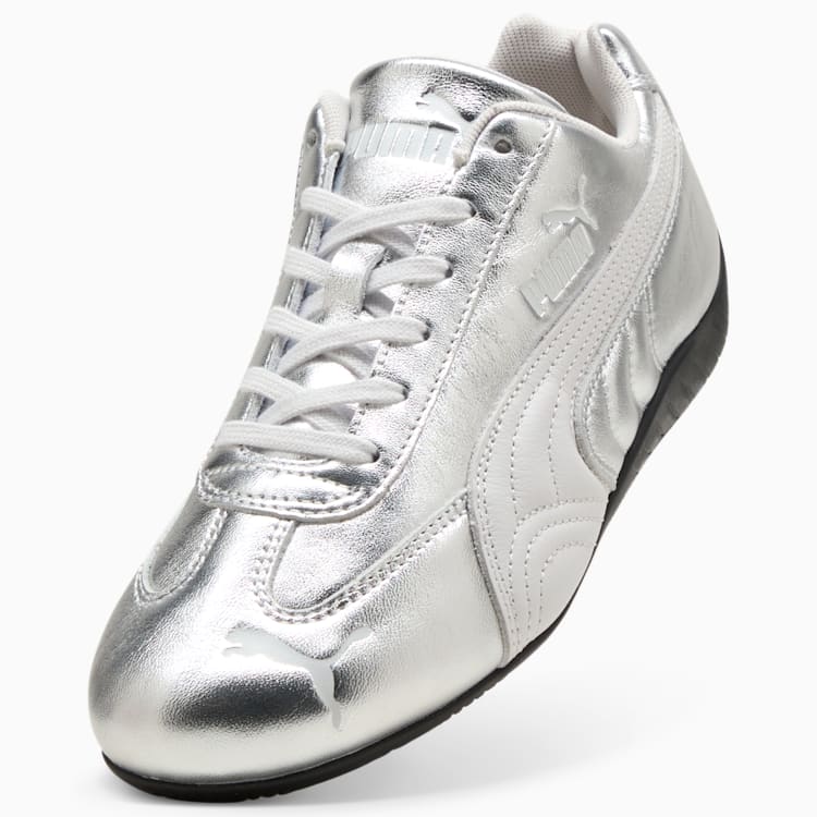 Puma Speedcat Silver Sneakers Women Feather Gray-PUMA Black