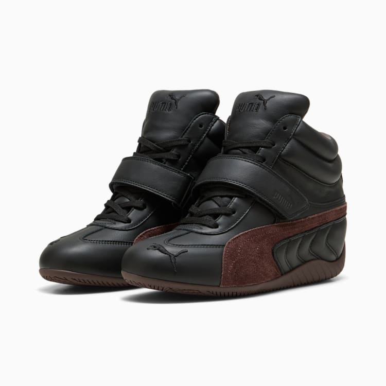 Puma Speedcat Wedge Sneakers Women Black Chocolate Brown