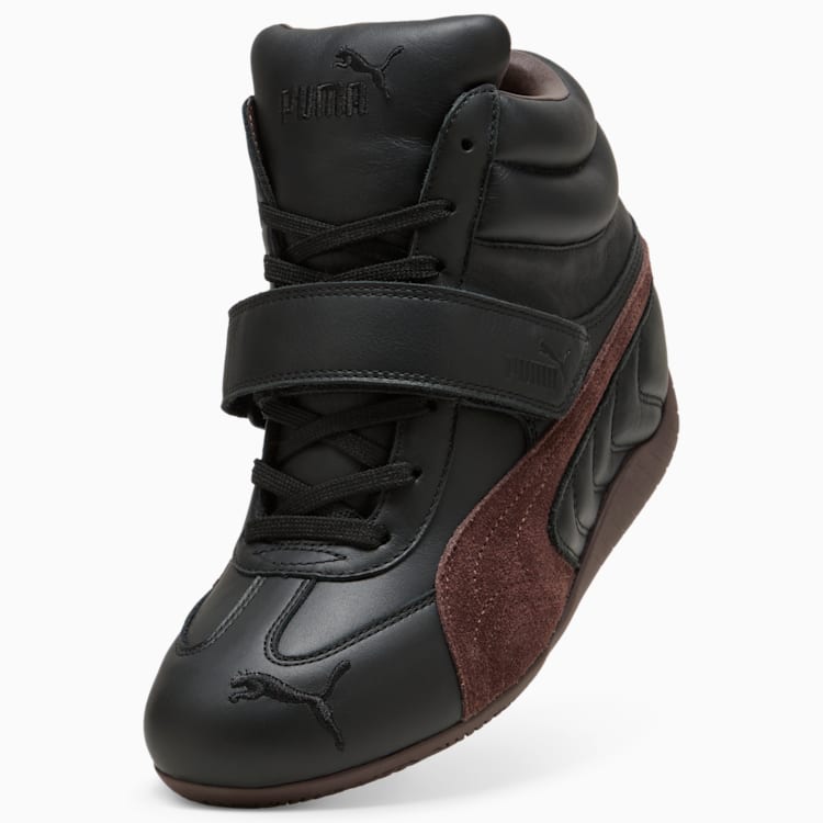 Puma Speedcat Wedge Sneakers Women Black Chocolate Brown