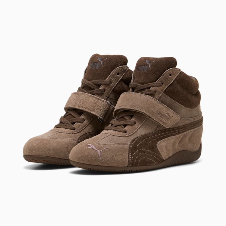 Puma Speedcat Wedge Sneakers Women Totally Taupe Chocolate