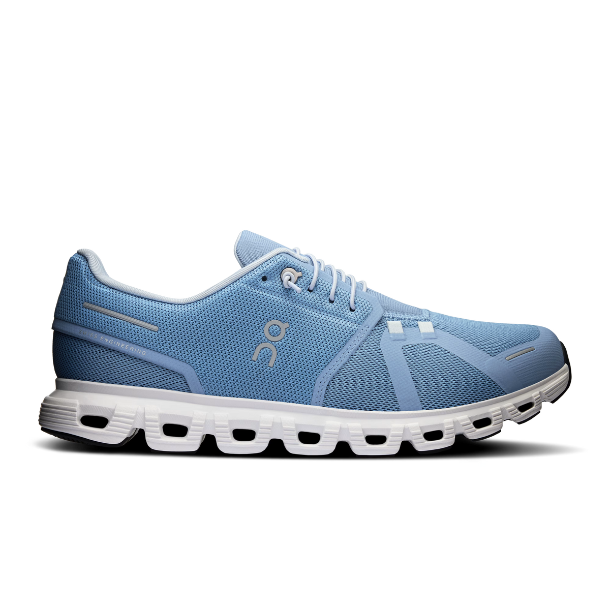 On Running Cloud 6 Chambray | White