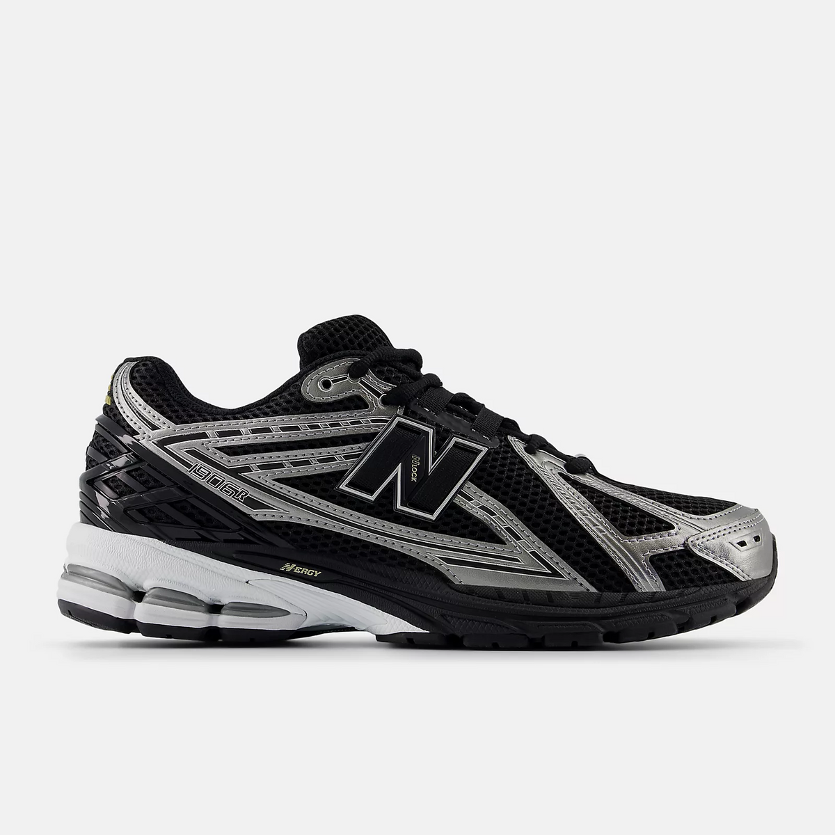 New Balance 1906R Black with Dark Silver Metallic and Gold Metallic