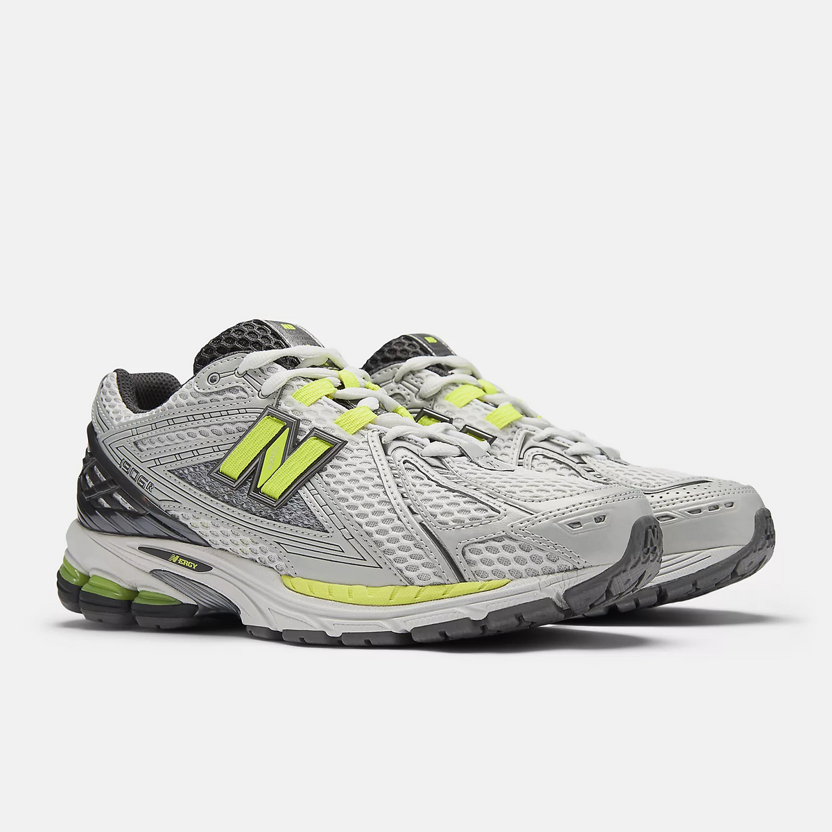 New Balance 1906R Light Silver Metallic with Alkaline Green