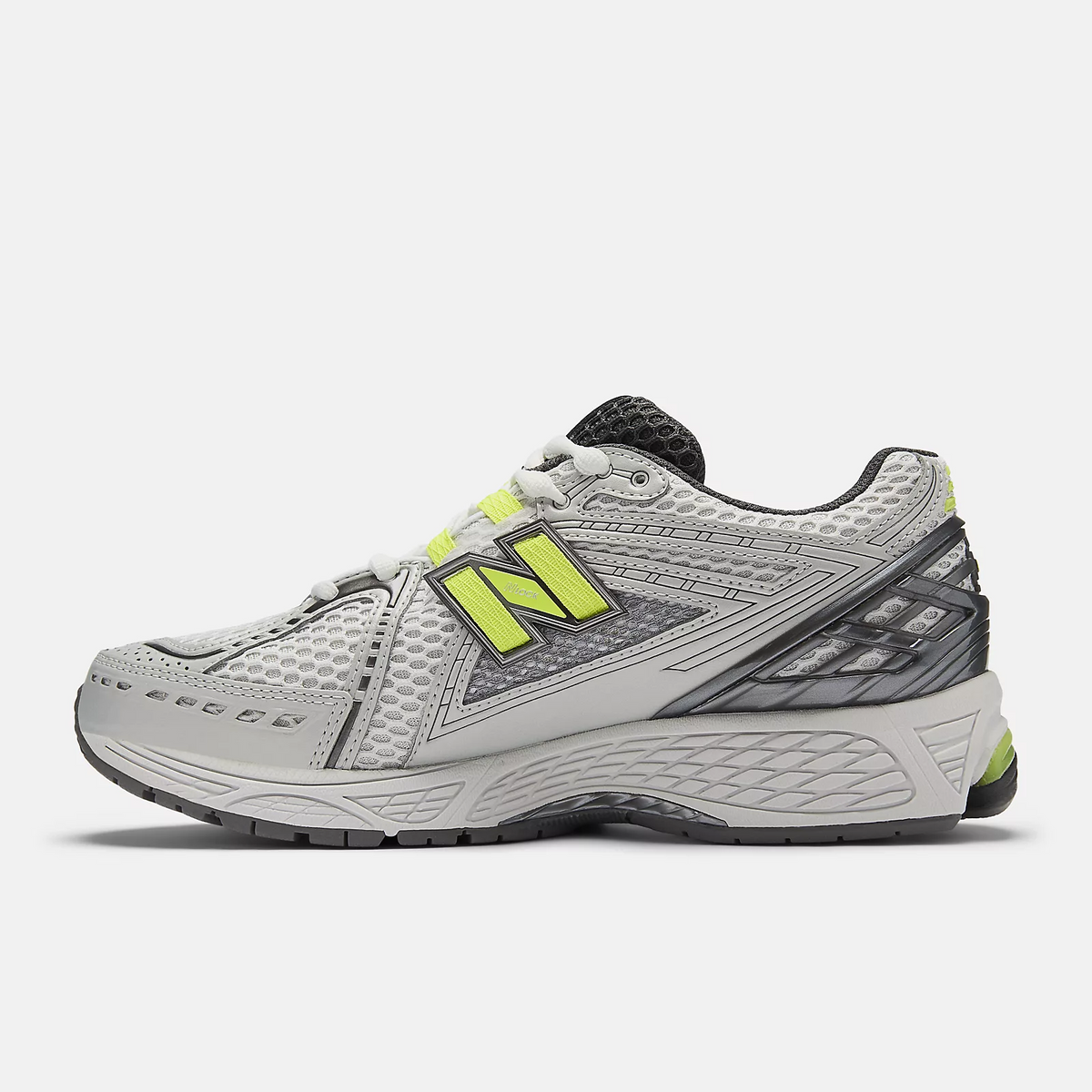 New Balance 1906R Light Silver Metallic with Alkaline Green