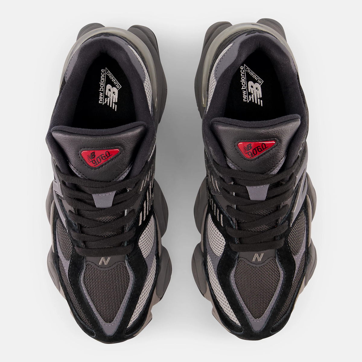 New Balance 9060 Black With Castlerock And Rain Cloud
