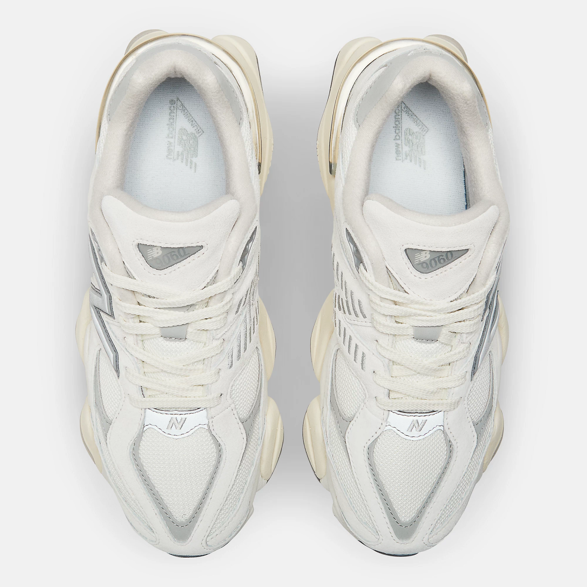 New Balance 9060 Sea Salt With Concrete And Silver Metallic