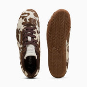 Puma Speedcat Cow Print Sneakers Women Chocolate Brown Gum